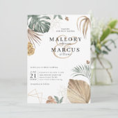 トロピカルオアシスパンパスアイラ結婚ンド 招待状 (スタンド正面)