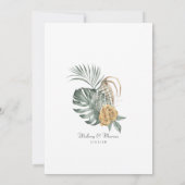 トロピカルオアシスパンパスアイラ結婚ンド 招待状 (裏面)