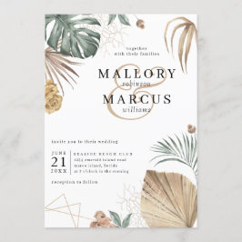 トロピカルオアシスパンパスアイラ結婚ンド 招待状