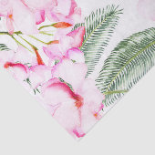 トロピカルオアシスピンクグリーンハワイアン結婚フローラ 薄葉紙 (詳細)