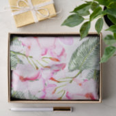 トロピカルオアシスピンクグリーンハワイアン結婚フローラ 薄葉紙 (ギフト)