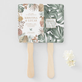 トロピカルオアシスモンスターラデスティネーションウェディング ハンドファン