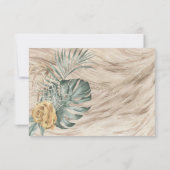 トロピカルオアシス結婚パームの詳細と情報カード 出欠カード (裏面)