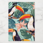 トロピカルオウムびん（蓋付） フードラベル (シングルラベル)