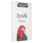 トロピカルオウムイラストレーションカラフルマコー クリップボード (右)