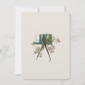 トロピカルオウム結婚式RSVPカード 招待状 (裏面)