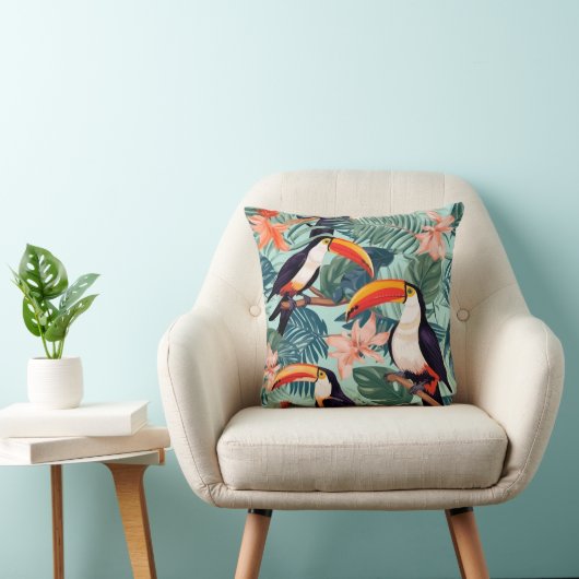トロピカルオウム クッション (椅子)