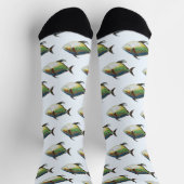 トロピカルオパーフィッシュ、ヴィンテージ海洋動物 ソックス (上部)