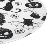 トロピカルオレンジグレー：ヴィンテージパターン カッティングボード (角)