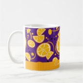 トロピカルオレンジスライスウェッジシトラスサマーフルーツ コーヒーマグカップ (左)