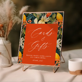 トロピカルオレンジパラダイスカード&ギフト ポスター