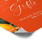 トロピカルオレンジパラダイスカード&ギフト ポスター (角)