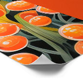 トロピカルオレンジパラダイスミモザバー ポスター (角)