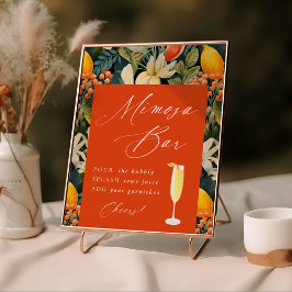 トロピカルオレンジパラダイスミモザバー ポスター