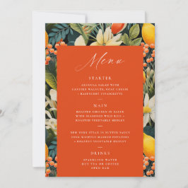 トロピカルオレンジパラダイスメニュー