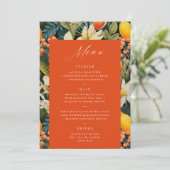 トロピカルオレンジパラダイスメニュー (スタンド正面)