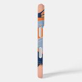 トロピカルオレンジブルーAIアート Case-Mate iPhoneケース (裏面 / 右)