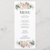 トロピカルオーキッドとモン結婚ステラのメニューカード メニュー (正面)