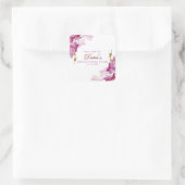 トロピカルオーキッドステッカー スクエアシール (バッグ)