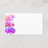 トロピカルオーキッドフラワーズフロリスト子供部屋 名刺 (裏面)