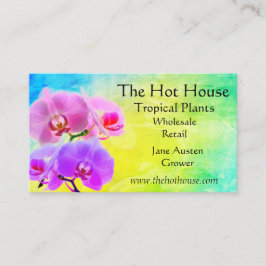 トロピカルオーキッドフラワーズフロリスト子供部屋 名刺