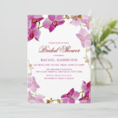 トロピカルオーキッドブライダルシャワー招待状 招待状 (スタンド正面)