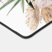 トロピカルオーキッドモンステラカスタム引用文 デスクマット (コーナー)