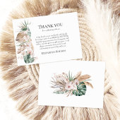 トロピカルオーキッド&モンステラ ブライズシャワー サンキューカード