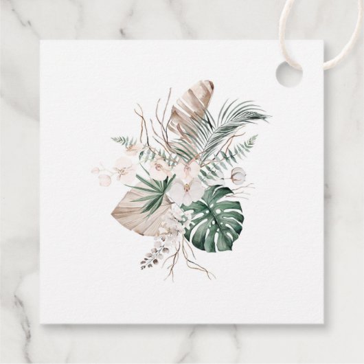 トロピカルオーキ結婚ュルウェルカムギフトラベル フェイバータグ (裏面)