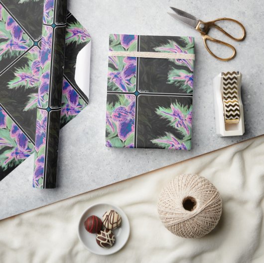 "トロピカルオーキ絵を描ッド"の ラッピングペーパー (クラフト)