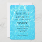 トロピカルオーシャンウェディング 招待状 (正面)