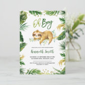 トロピカルオーボーイスロスベビーシャワー招待状 招待状 (スタンド正面)