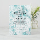 トロピカルオceanのデザインワディング 招待状 (スタンド正面)