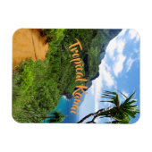 トロピカルカウアイネパールコーストハワイ マグネット (横)