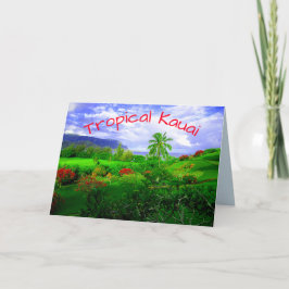 トロピカルカウアイハワイアン島 カード