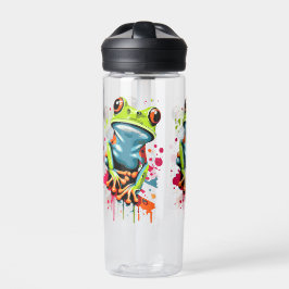 トロピカルカエルのウォーターボトル – カラフルカエルの王子 ウォーターボトル