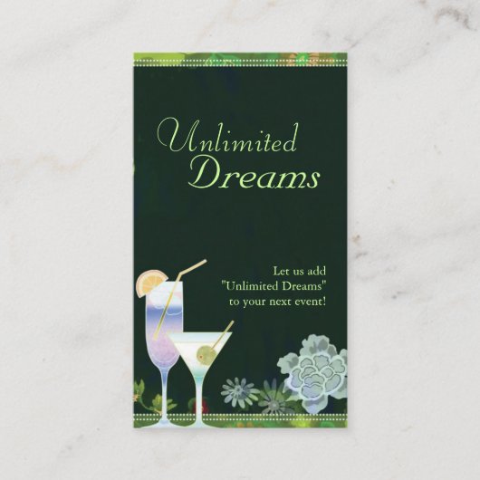 トロピカルカクテルイベントプランナー 名刺 (正面)