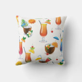 トロピカルカクテルドリンク装飾装飾用クッション クッション (裏面)