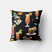 トロピカルカクテルドリンク装飾装飾用クッション クッション (裏面)