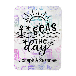 トロピカルカクテルパーソナライズされたシーズザデイクルーズ マグネット