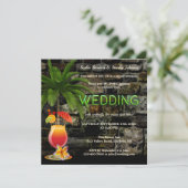 トロピカルカクテルパーティーニュアフターウェディング 招待状 (スタンド正面)