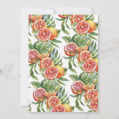 トロピカルカクテルパーティー裏庭サマードリンク 招待状 (裏面)