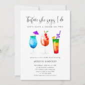 トロピカルカクテルブライダルシャワー 招待状 (正面)