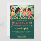 トロピカルカクテルブライダルシャワー 招待状 (正面)