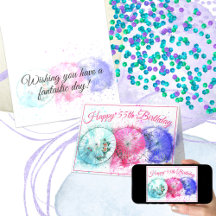 トロピカルカクテル傘3つ55誕生日