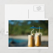 トロピカルカクテル2杯 ポストカード (正面/裏面)