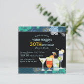 トロピカルカクテル30th誕生日パーティー 招待状 (スタンド正面)