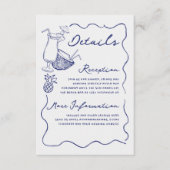 トロピカルカクテル&パイナップル結婚ズ詳細 エンクロージャーカード (正面)