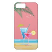 トロピカルカクテルiPhone 7プラスケース – サンゴ Case-Mate iPhoneケース (裏面)