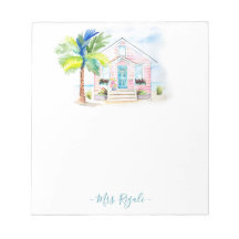 トロピカルカスタムウォーターカラーノートパッド